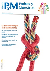La educación integral en el escultismo hoy. Número de la revista Padres y Maestros dedicado al escultismo. Cubierta 371 Web