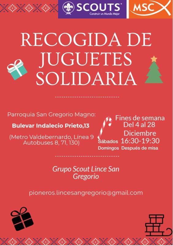 Propuesta del Grupo Scout Lince en la Categoría buenas practicas. Carteljuguetes